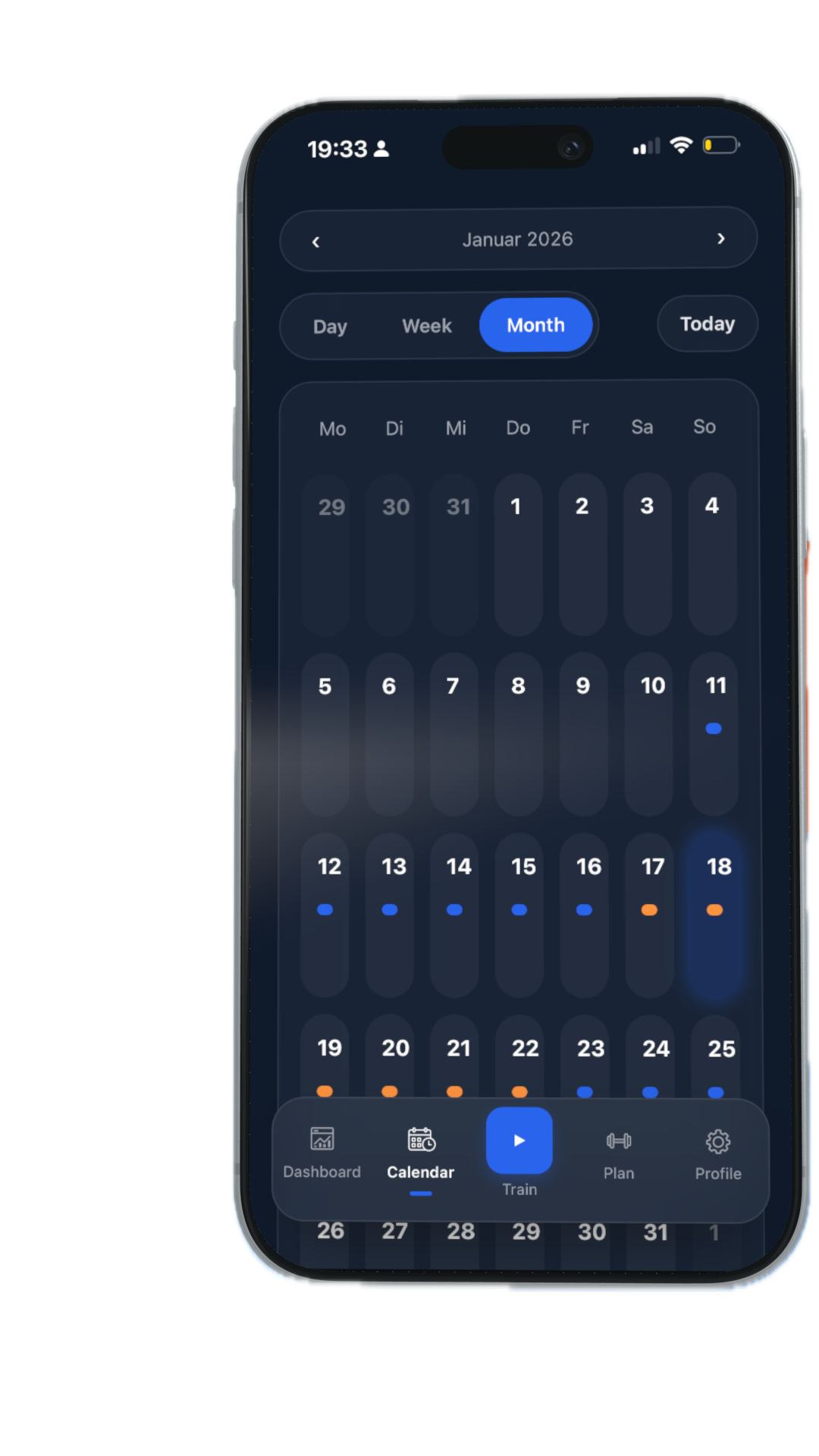 Training Calendar View